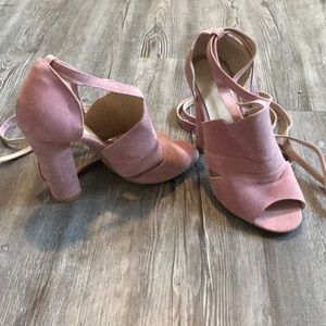 Super cute pink strappy heels